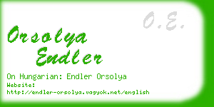 orsolya endler business card